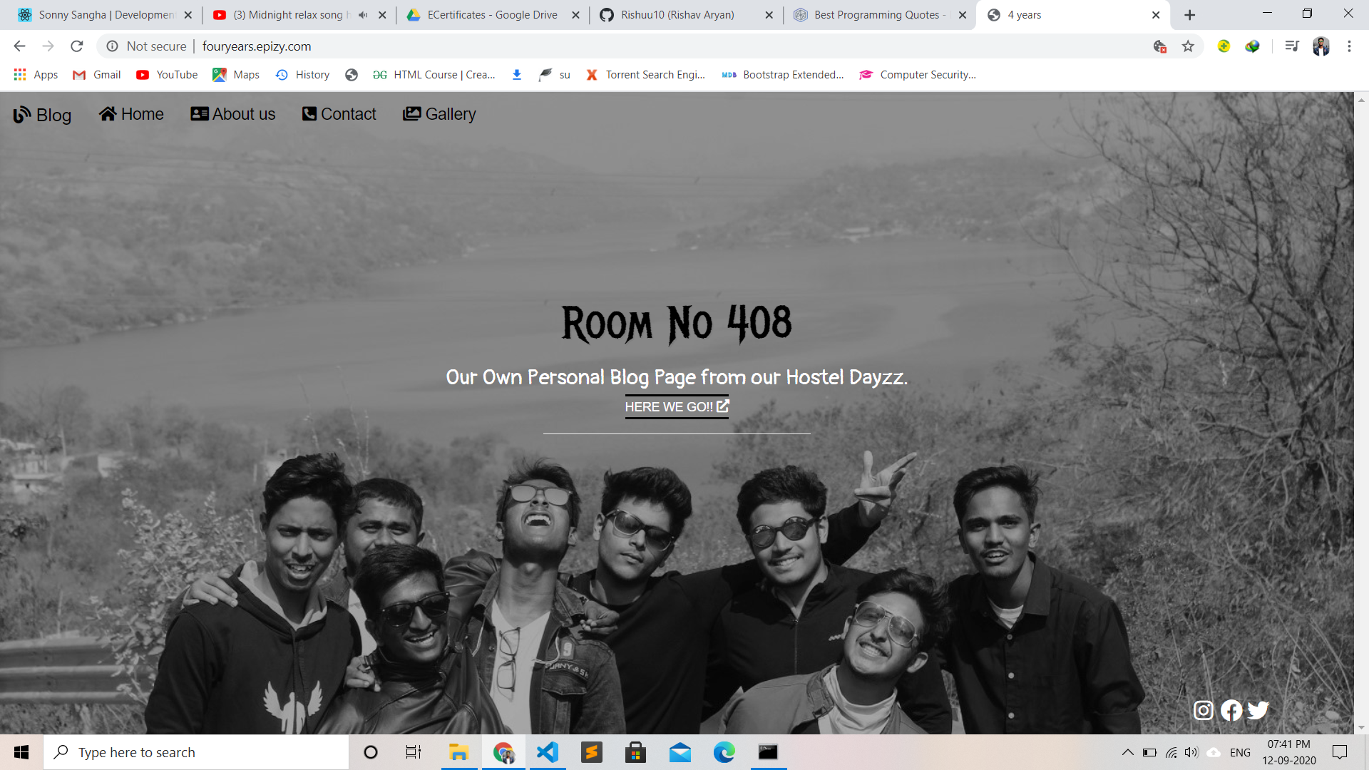 FOUR Years Blog Page