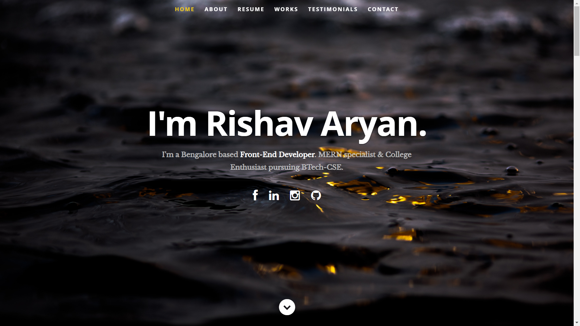 ReactJS Portfolio Website